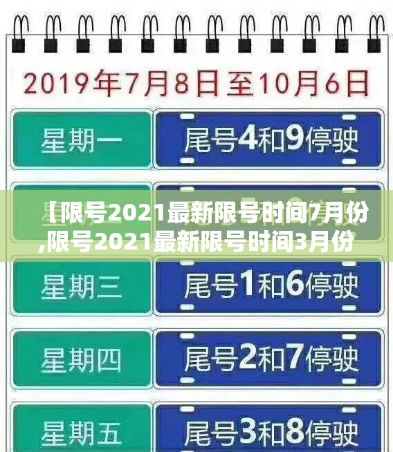 【限号2021最新限号时间7月份,限号2021最新限号时间3月份】