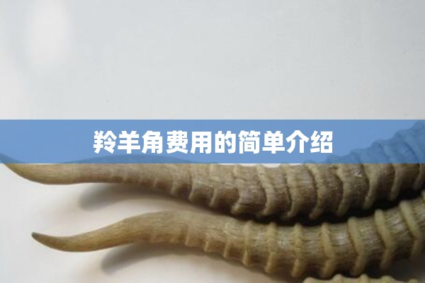 羚羊角费用的简单介绍 羚羊角费用的简单介绍
