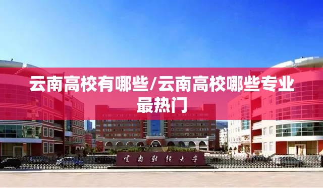 云南高校有哪些/云南高校哪些专业最热门 云南高校有哪些/云南高校哪些专业最热门