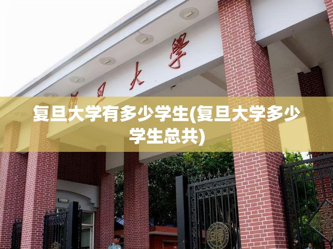 复旦大学有多少学生(复旦大学多少学生总共) 复旦大学有多少学生(复旦大学多少学生总共)