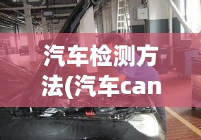 汽车检测方法(汽车can线检测方法)