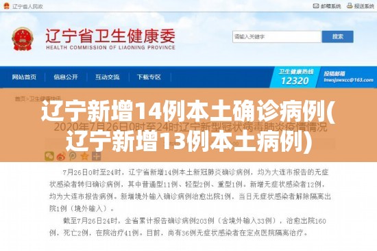 辽宁新增14例本土确诊病例(辽宁新增13例本土病例) 辽宁新增14例本土确诊病例(辽宁新增13例本土病例)