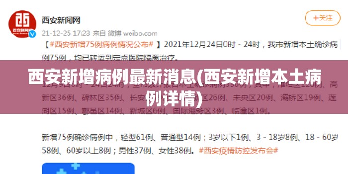 西安新增病例最新消息(西安新增本土病例详情)