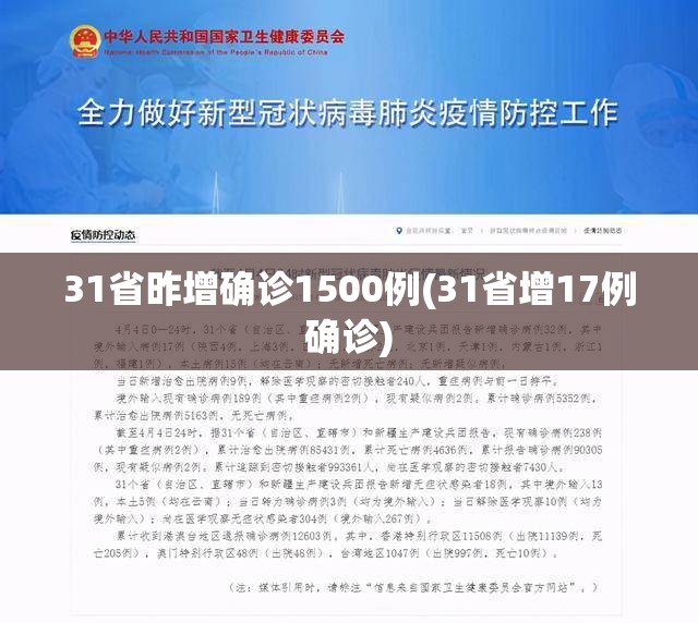 31省昨增确诊1500例(31省增17例确诊) 31省昨增确诊1500例(31省增17例确诊)