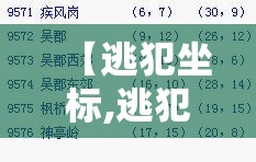 【逃犯坐标,逃犯被抓】