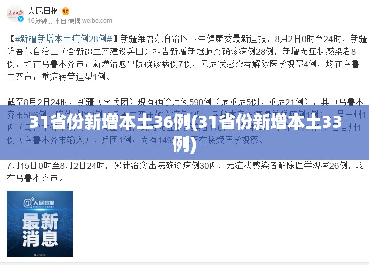 31省份新增本土36例(31省份新增本土33例) 31省份新增本土36例(31省份新增本土33例)
