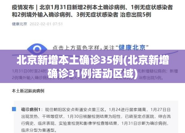 北京新增本土确诊35例(北京新增确诊31例活动区域)