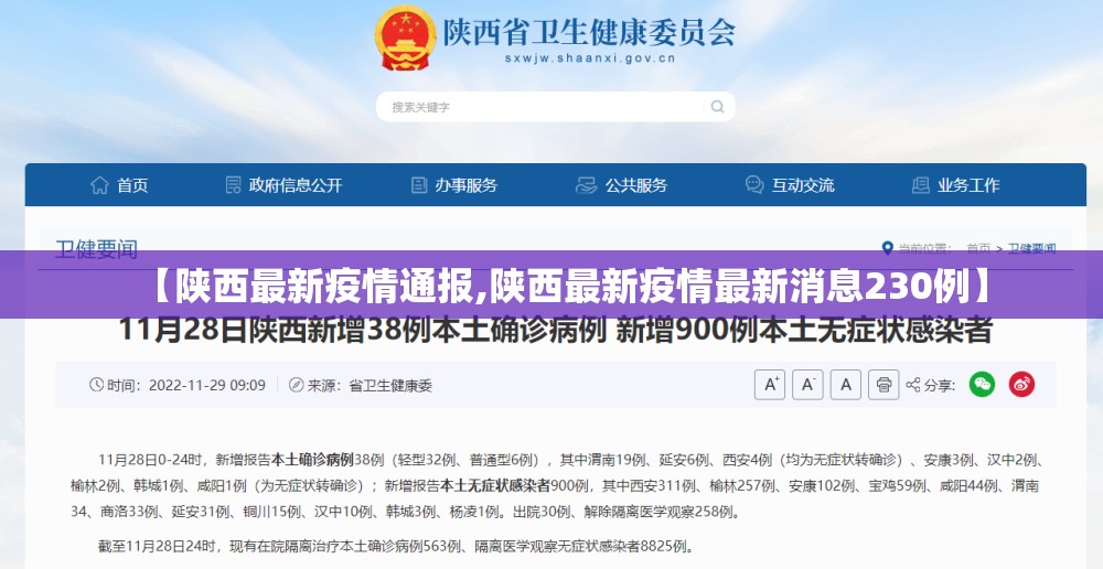 【陕西最新疫情通报,陕西最新疫情最新消息230例】 【陕西最新疫情通报,陕西最新疫情最新消息230例】
