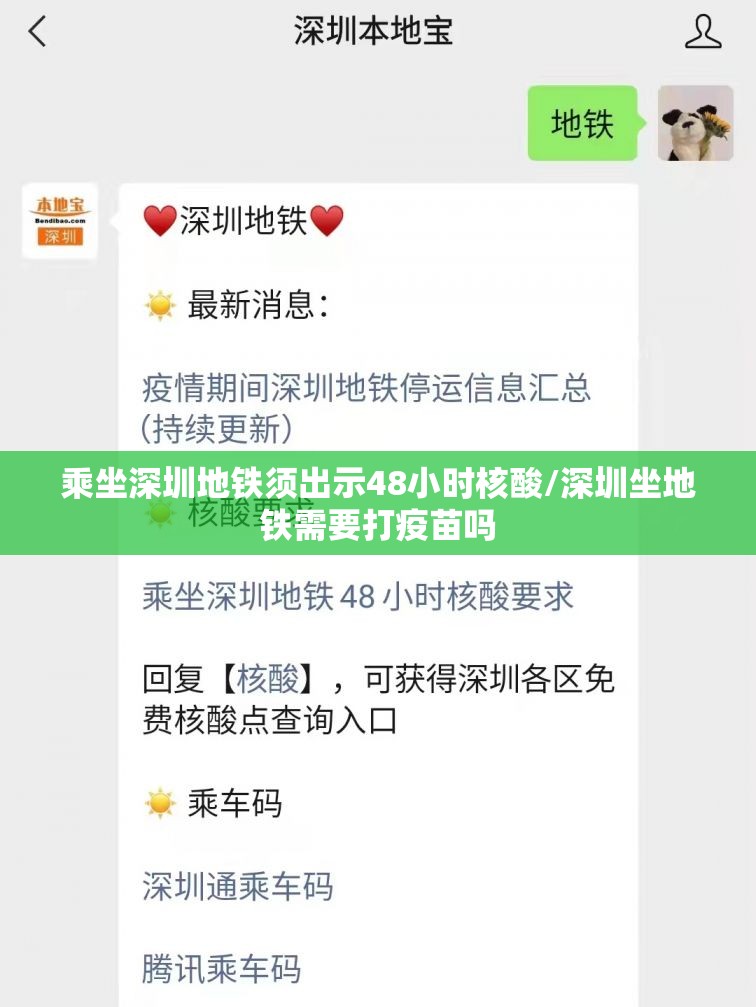 乘坐深圳地铁须出示48小时核酸/深圳坐地铁需要打疫苗吗 乘坐深圳地铁须出示48小时核酸/深圳坐地铁需要打疫苗吗
