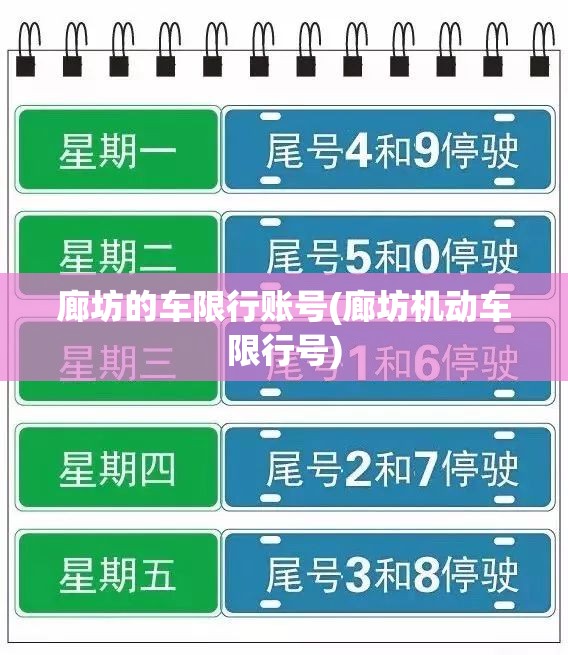 廊坊的车限行账号(廊坊机动车限行号) 廊坊的车限行账号(廊坊机动车限行号)