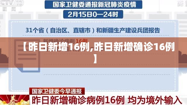 【昨日新增16例,昨日新增确诊16例】 【昨日新增16例,昨日新增确诊16例】