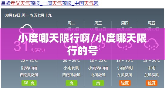 小度哪天限行啊/小度哪天限行的号