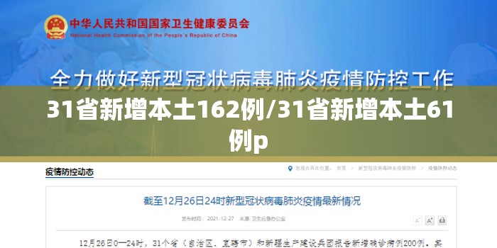 31省新增本土162例/31省新增本土61例p 31省新增本土162例/31省新增本土61例p