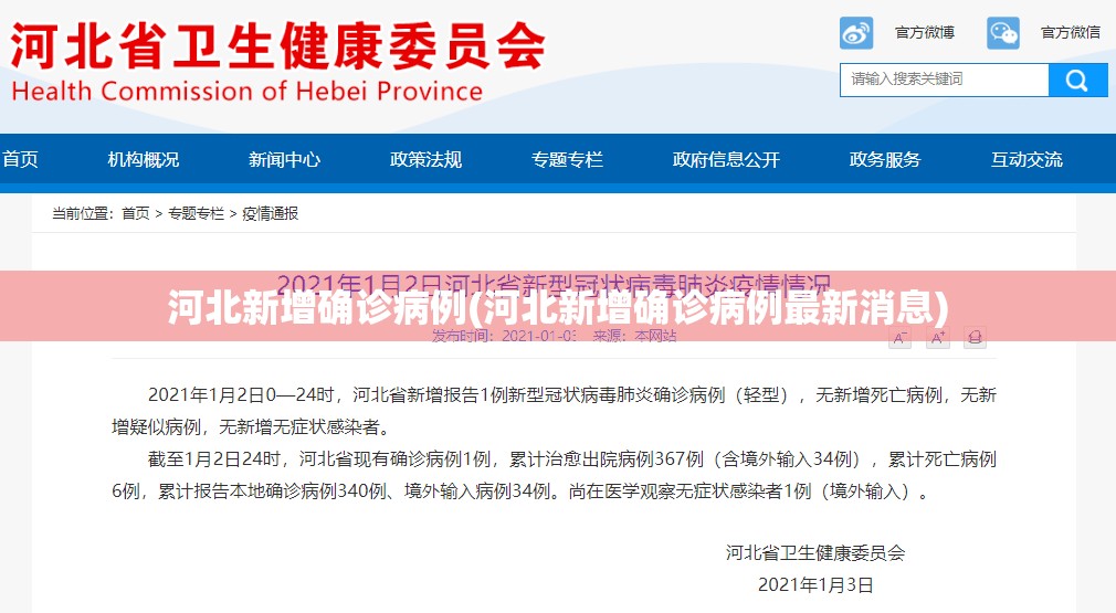 河北新增确诊病例(河北新增确诊病例最新消息) 河北新增确诊病例(河北新增确诊病例最新消息)