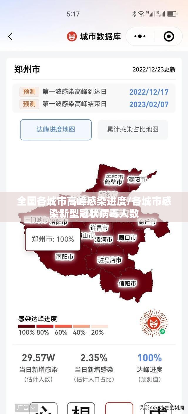 全国各城市高峰感染进度/各城市感染新型冠状病毒人数 全国各城市高峰感染进度/各城市感染新型冠状病毒人数