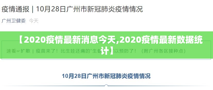 【2020疫情最新消息今天,2020疫情最新数据统计】