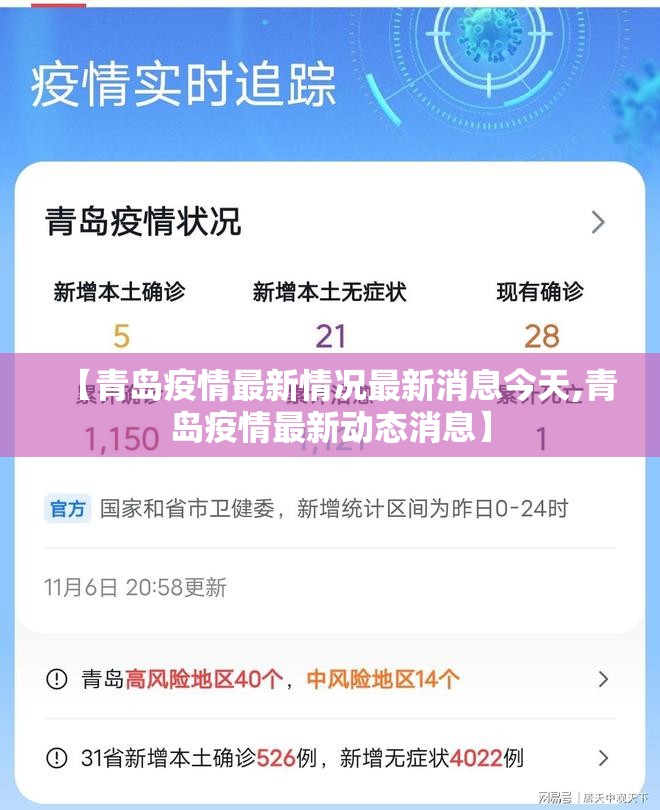 【青岛疫情最新情况最新消息今天,青岛疫情最新动态消息】 【青岛疫情最新情况最新消息今天,青岛疫情最新动态消息】