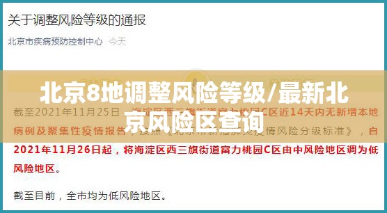 北京8地调整风险等级/最新北京风险区查询