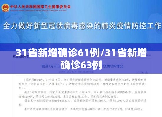 31省新增确诊61例/31省新增确诊63例 31省新增确诊61例/31省新增确诊63例