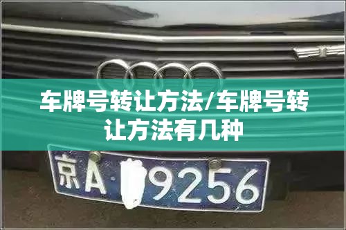 车牌号转让方法/车牌号转让方法有几种 车牌号转让方法/车牌号转让方法有几种