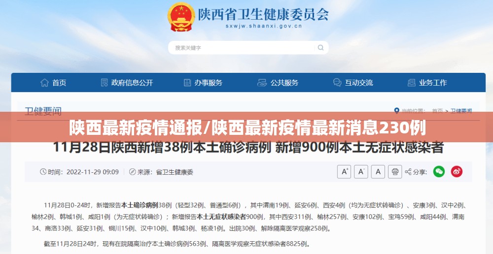 陕西最新疫情通报/陕西最新疫情最新消息230例 陕西最新疫情通报/陕西最新疫情最新消息230例