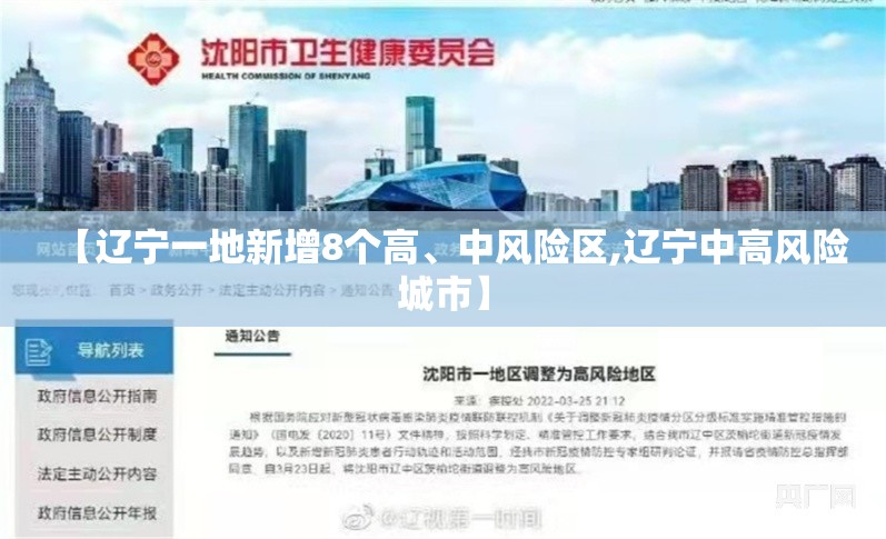 【辽宁一地新增8个高、中风险区,辽宁中高风险城市】