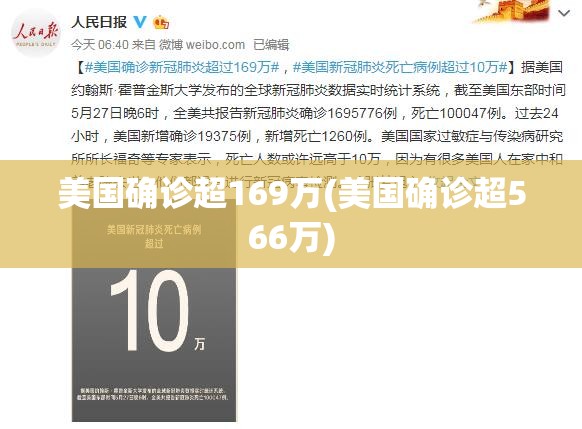 美国确诊超169万(美国确诊超566万)