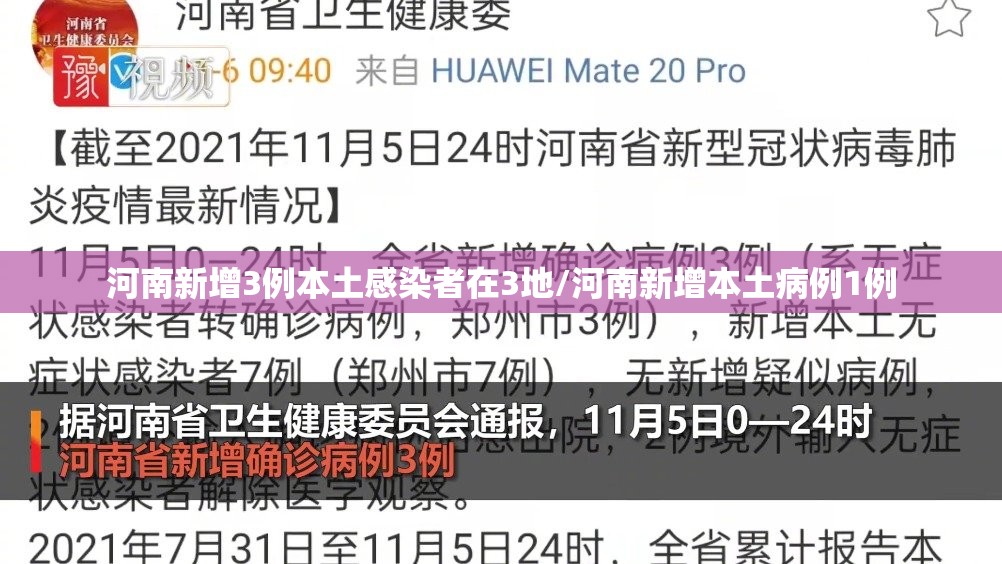 河南新增3例本土感染者在3地/河南新增本土病例1例