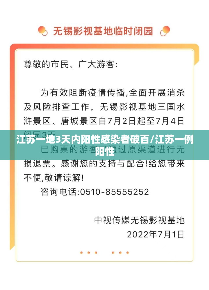 江苏一地3天内阳性感染者破百/江苏一例阳性 江苏一地3天内阳性感染者破百/江苏一例阳性