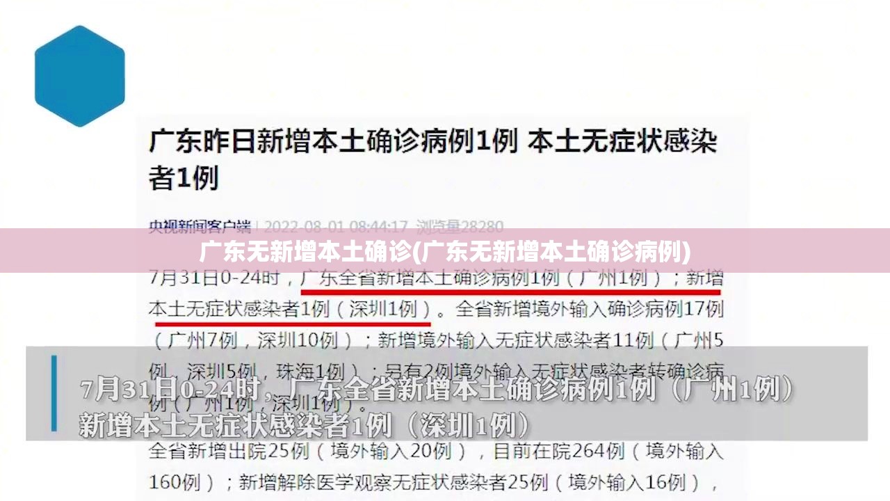 广东无新增本土确诊(广东无新增本土确诊病例)