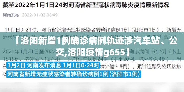 【洛阳新增1例确诊病例轨迹涉汽车站、公交,洛阳疫情g655】