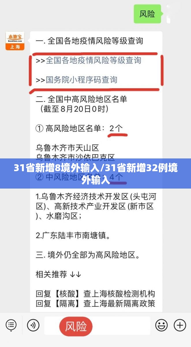 31省新增8境外输入/31省新增32例境外输入 31省新增8境外输入/31省新增32例境外输入