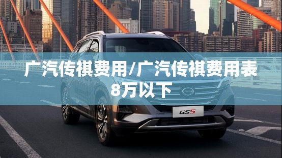 广汽传祺费用/广汽传祺费用表8万以下