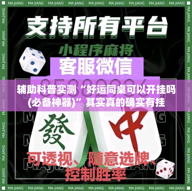 辅助科普实测“好运同桌可以开挂吗(必备神器)	”其实真的确实有挂