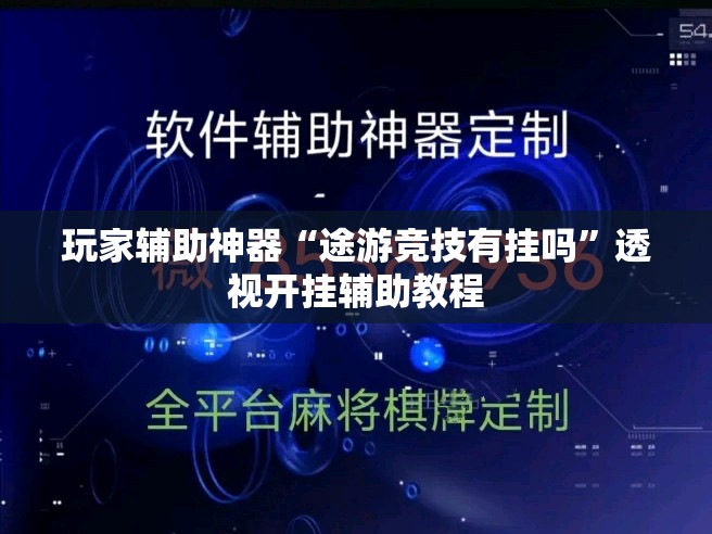 玩家辅助神器“途游竞技有挂吗”透视开挂辅助教程
