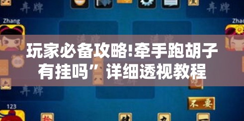 玩家必备攻略!牵手跑胡子有挂吗”详细透视教程