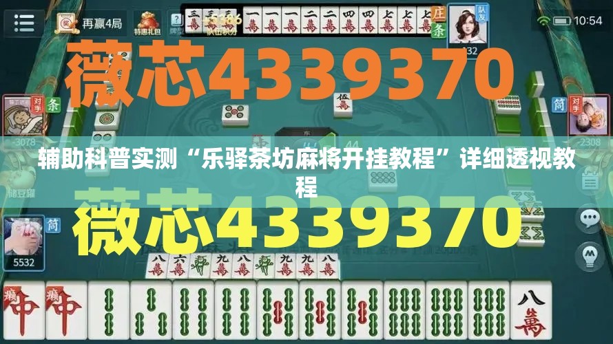 辅助科普实测“乐驿茶坊麻将开挂教程	”详细透视教程