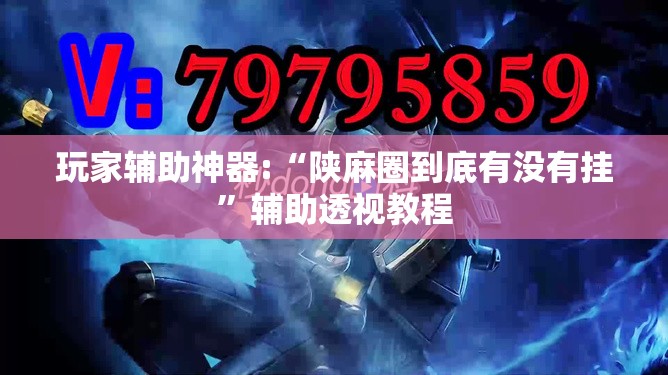 玩家辅助神器:“陕麻圈到底有没有挂”辅助透视教程