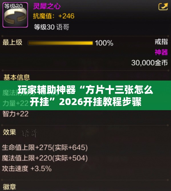 玩家辅助神器“方片十三张怎么开挂”2026开挂教程步骤