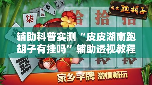 辅助科普实测“皮皮湖南跑胡子有挂吗”辅助透视教程