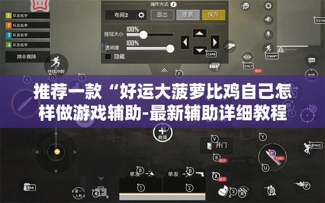 推荐一款“好运大菠萝比鸡自己怎样做游戏辅助-最新辅助详细教程