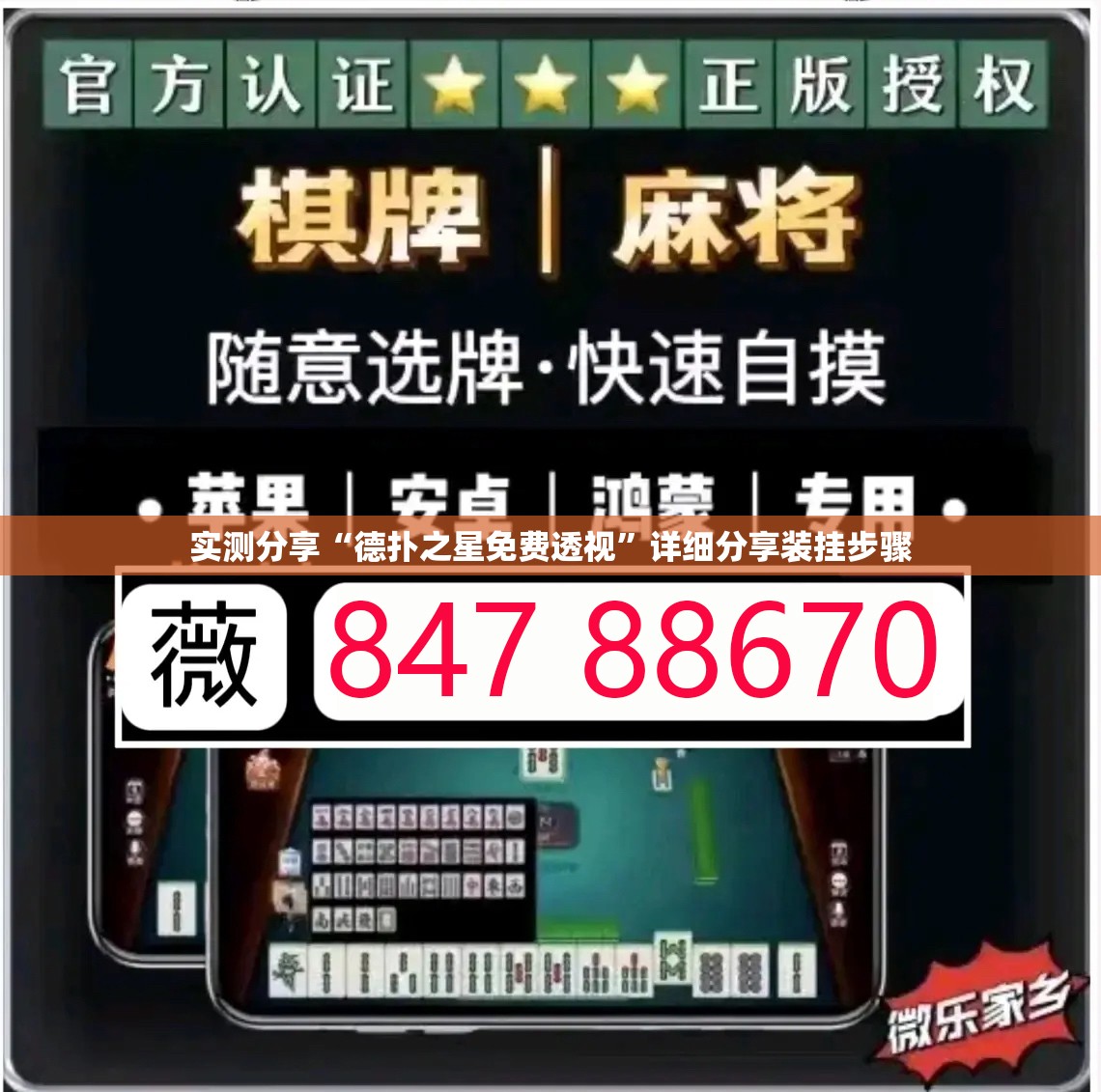 实测分享“德扑之星免费透视”详细分享装挂步骤