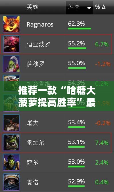 推荐一款“哈糖大菠萝提高胜率”最新辅助详细教程