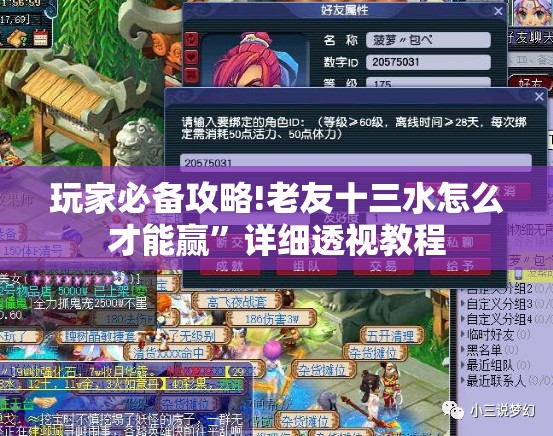 玩家必备攻略!老友十三水怎么才能赢	”详细透视教程
