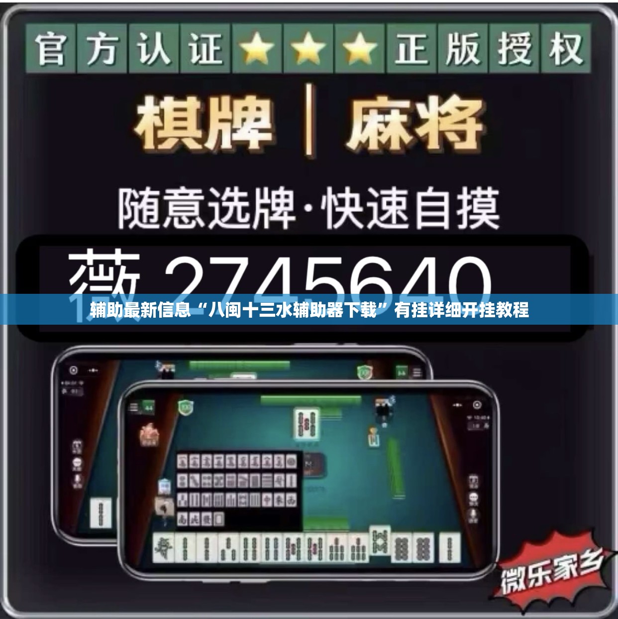 辅助最新信息“八闽十三水辅助器下载”有挂详细开挂教程