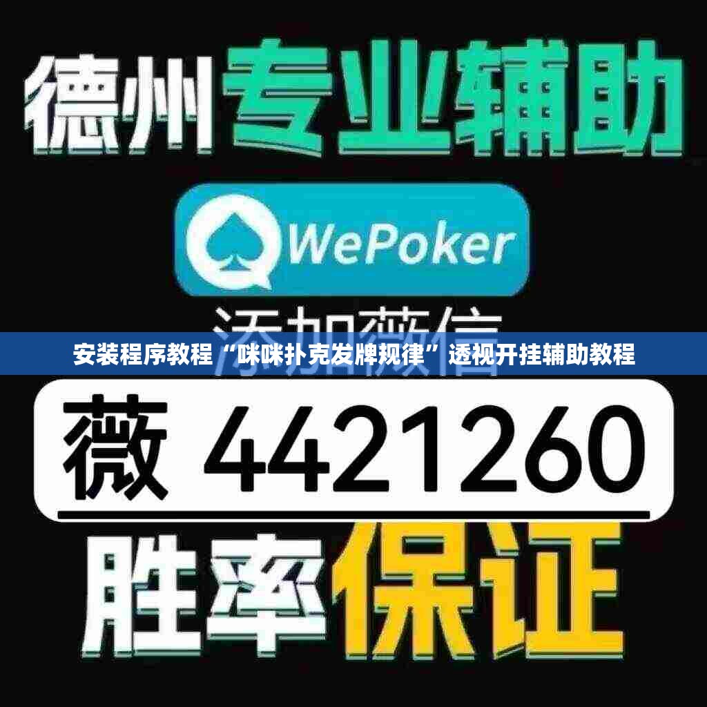 安装程序教程“咪咪扑克发牌规律	”透视开挂辅助教程