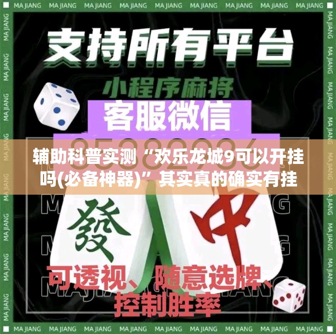 辅助科普实测“欢乐龙城9可以开挂吗(必备神器)	”其实真的确实有挂
