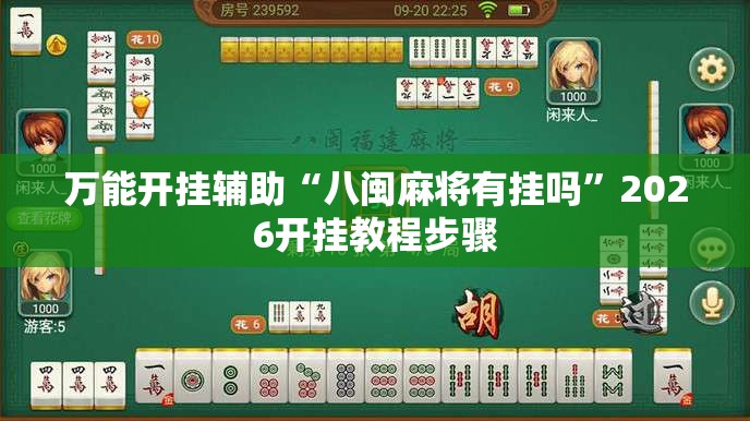 万能开挂辅助“八闽麻将有挂吗”2026开挂教程步骤