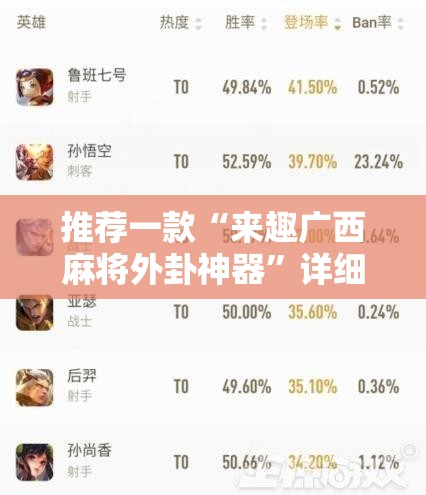 推荐一款“来趣广西麻将外卦神器	”详细分享装挂步骤