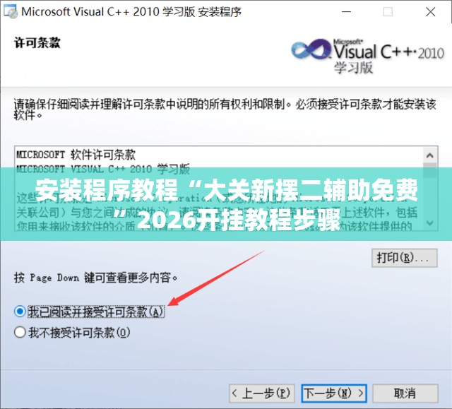 安装程序教程“大关新摆二辅助免费”2026开挂教程步骤